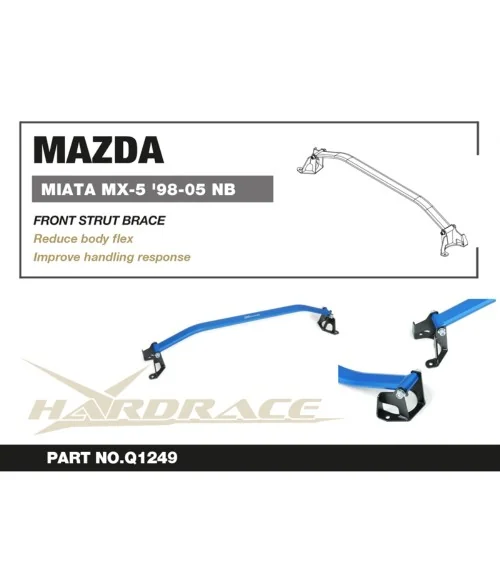 Hardrace Q1249 Front Strut Brace Mazda MX-5 MIATA - 