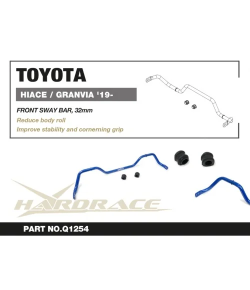 Hardrace Q1254 Front Sway Bar Toyota Hiace / granvia / granace - 