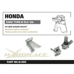 Hardrace Q1255 Supporto motore lato destro Honda Civic - 