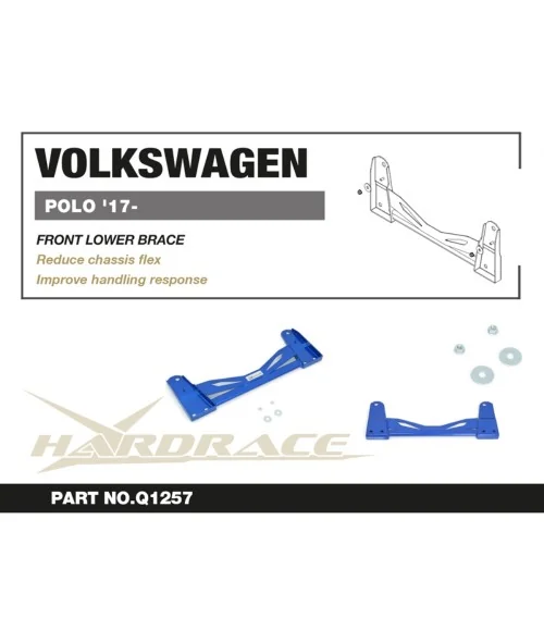 Hardrace Q1257 Front Lower Brace Volkswagen POLO - 
