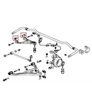 Hardrace 7411 Set Boccola braccio superiore posteriore Honda S2000 - 