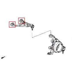 Hardrace 7422 Set Boccola braccio superiore posteriore Honda S2000 - 