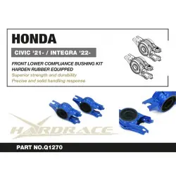 Hardrace Q1270 Front Lower Arm Bushing - Rear Compliance Honda Civic - 