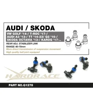 Hardrace Q1278 Rear Adj. Stabilizer Link Volkswagen, Audi, Skoda - 