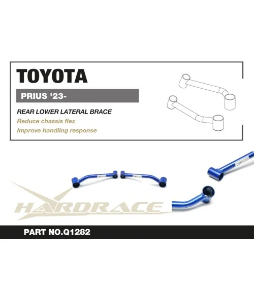 Hardrace Q1282 Rinforzo laterale inferiore posteriore Toyota Prius - 