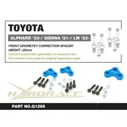 Distanziale di correzione della geometria anteriore Hardrace Q1288 Toyota Alphard / vellfire, Sienna, Lexus LM - 
