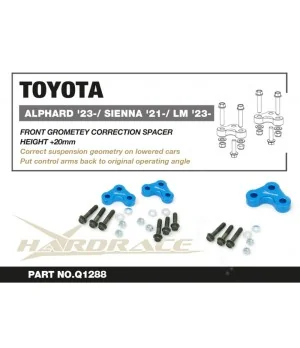 Hardrace Q1288 Front Geometry Correction Spacer Toyota Alphard / vellfire, Sienna, Lexus LM - 
