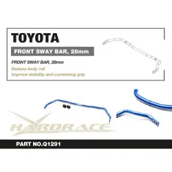 Barra stabilizzatrice anteriore Hardrace Q1291 Toyota Corolla/altis/auris - 