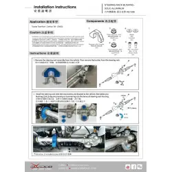 Boccola cremagliera sterzo Hardrace Q1306 Toyota Townace / liteace - 