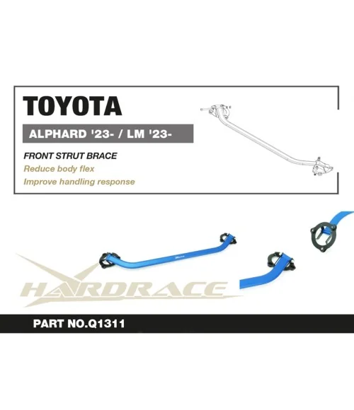 Hardrace Q1311 Front Strut Brace Toyota Alphard / vellfire, Lexus LM - 