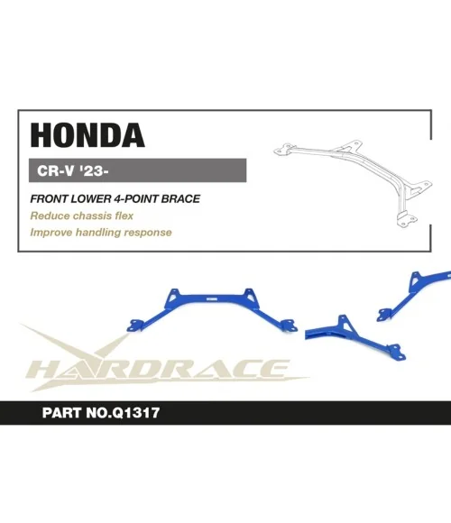 Hardrace Q1317 Front Lower 4-point Brace Honda CR-V - 