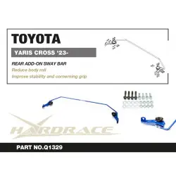 Barra stabilizzatrice posteriore aggiuntiva Hardrace Q1329 Toyota Yaris cross - 