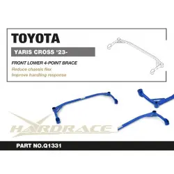 Hardrace Q1331 Front Lower 4-point Brace Toyota Yaris cross - 