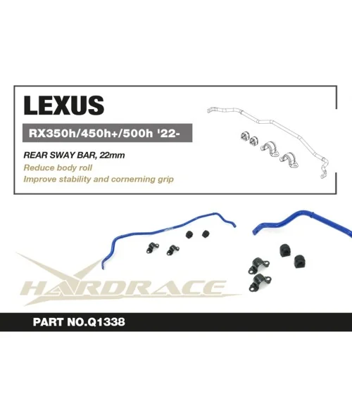 Hardrace Q1338 Rear Sway Bar Lexus RX - 