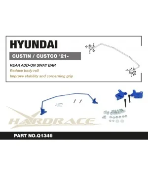 Hardrace Q1346 Rear Add-on Sway Bar Hyundai Custin / custo - 