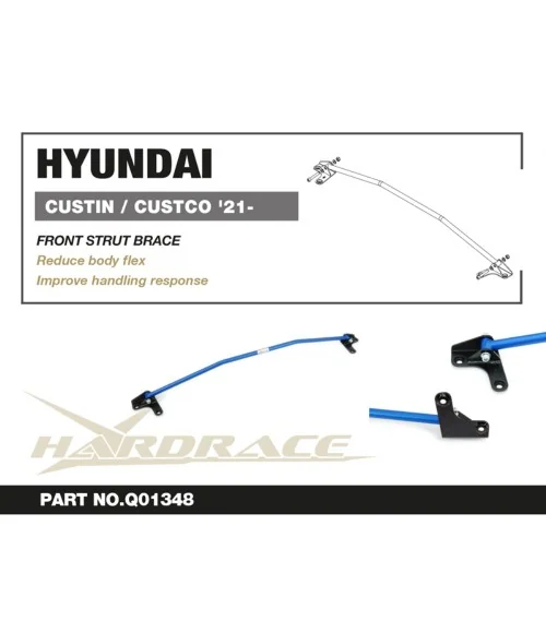 Hardrace Q1348 Front Strut Brace Hyundai Custin / custo - 