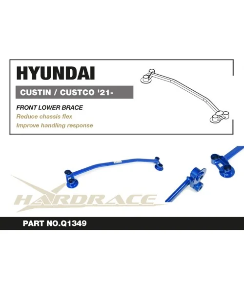 Hardrace Q1349 Front Lower Brace Hyundai Custin / custo - 