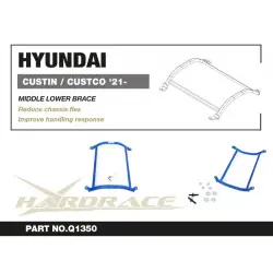 Hardrace Q1350 Supporto inferiore centrale a 4 punti Hyundai Custin / custo - 