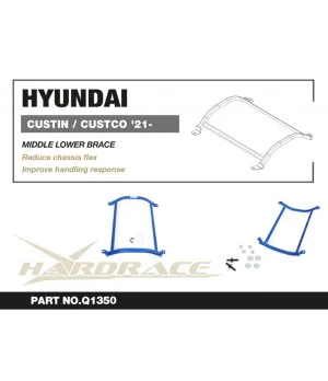 Hardrace Q1350 Middle Lower 4-point Brace Hyundai Custin / custo - 