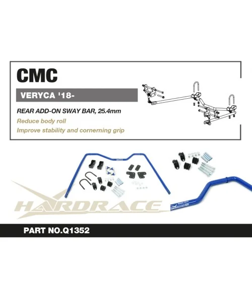 Hardrace Q1352 Rear Add-on Sway Bar Cmc Veryca - 