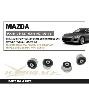 Hardrace Q1377 Rear Diff. Support Member Bushing Mazda RX-8, MX-5 MIATA - 