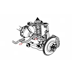 Kit di riposizionamento barra stabilizzatrice anteriore Hardrace Q1380 Toyota Fj cruiser - 