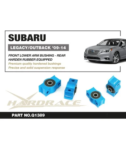 Hardrace Q1389 Front Lower Arm Bushing - Rear Subaru Legacy/outback - 
