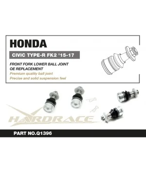 Hardrace Q1396 Front Lower Ball Joint Honda Civic - 