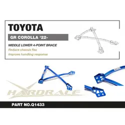 Hardrace Q1433 Middle Lower 4-point Brace Toyota Corolla/altis/auris - 