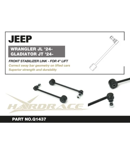 Hardrace Q1437 Front Stabilizer Link Jeep Wrangler, Wrangler unlimited, Gladiator - 
