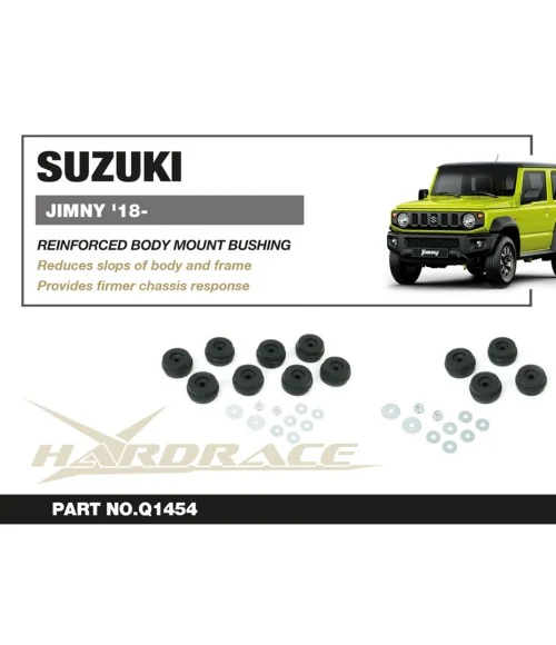 Hardrace Q1454 Body Mount Bushing Kit Suzuki Jimny - 