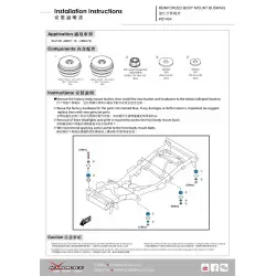Hardrace Q1454 Body Mount Bushing Kit Suzuki Jimny - 