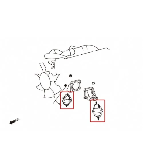 Hardrace 6687 Harden Engine Mount Toyota Supra - 