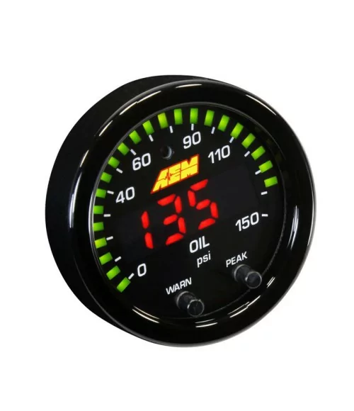 AEM 30-0307 X-Series Manometro Pressione Olio 10 BAR-150 PSI - 