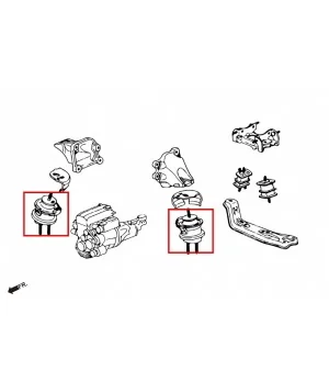 Hardrace 7328 Engine Mount Honda S2000 - 
