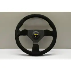 Personal Grinta 330 mm Steering Wheel, Black Leather, Yellow Stiching - 
