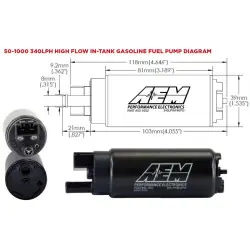 AEM 50-1000 Universal 340 Lph Fuel Pump - 