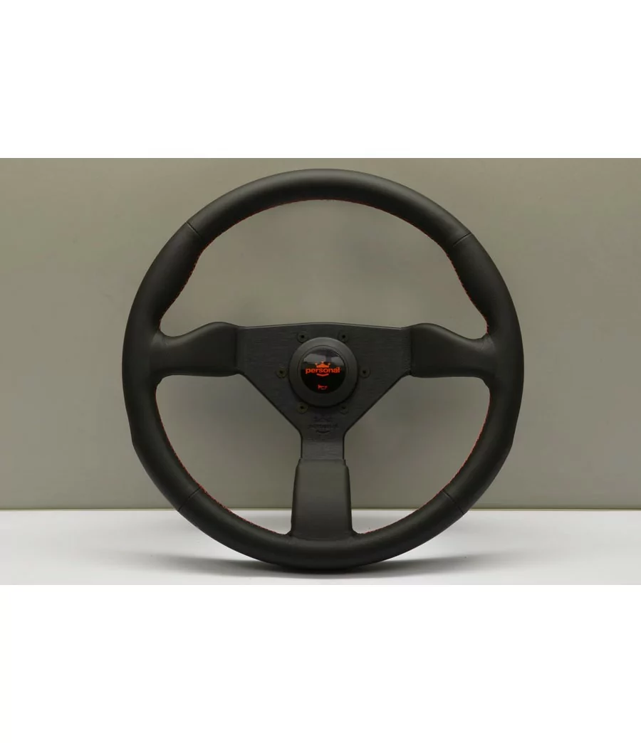 Personal Neo Grinta 350 mm Steering Wheel, Black Leather - 