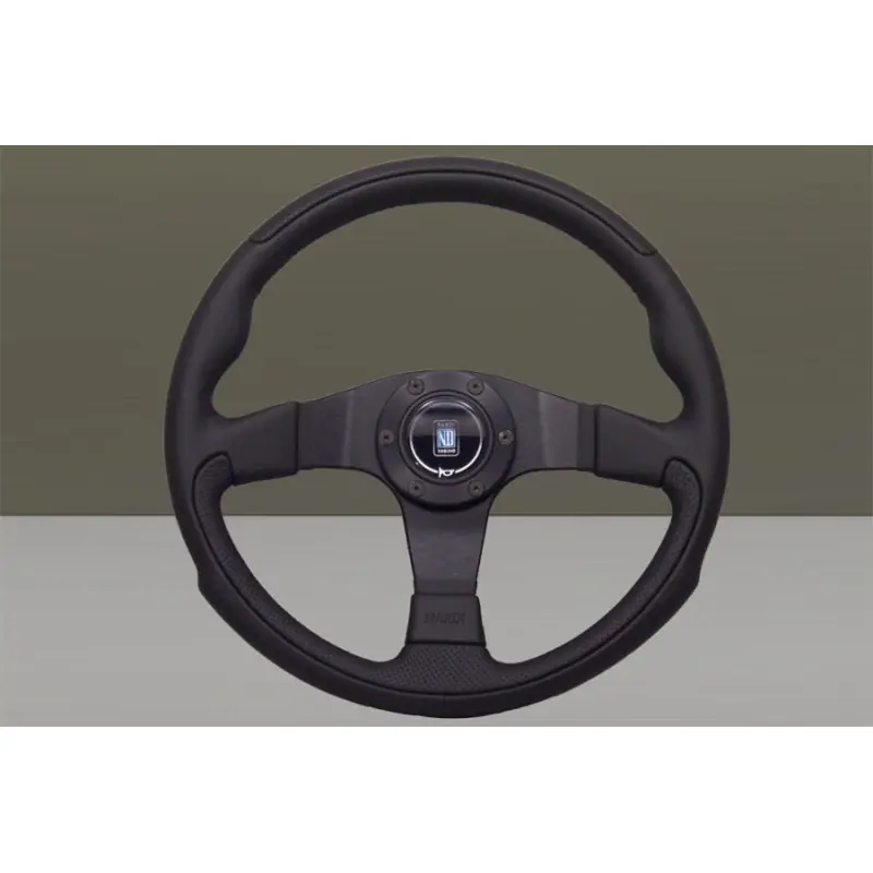 Nardi Leader 350 mm Steering Wheel, Black Leather - Nardi Leader 350 mm Steering Wheel, Black Leather -