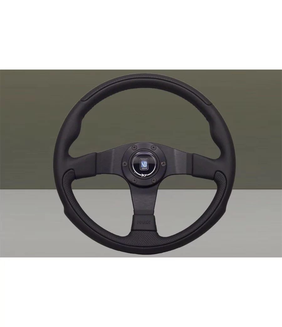 Nardi Leader 350 mm Steering Wheel, Black Leather - 