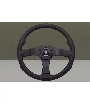 Nardi Leader 350 mm Steering Wheel, Black Leather - 
