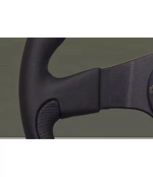 Nardi Leader 350 mm Steering Wheel, Black Leather - 
