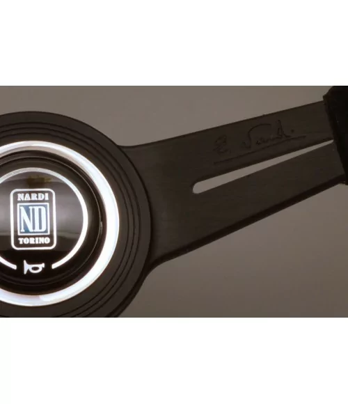 Volante Nardi Classic ND33 330 mm, Pelle Scamosciata Nera - 