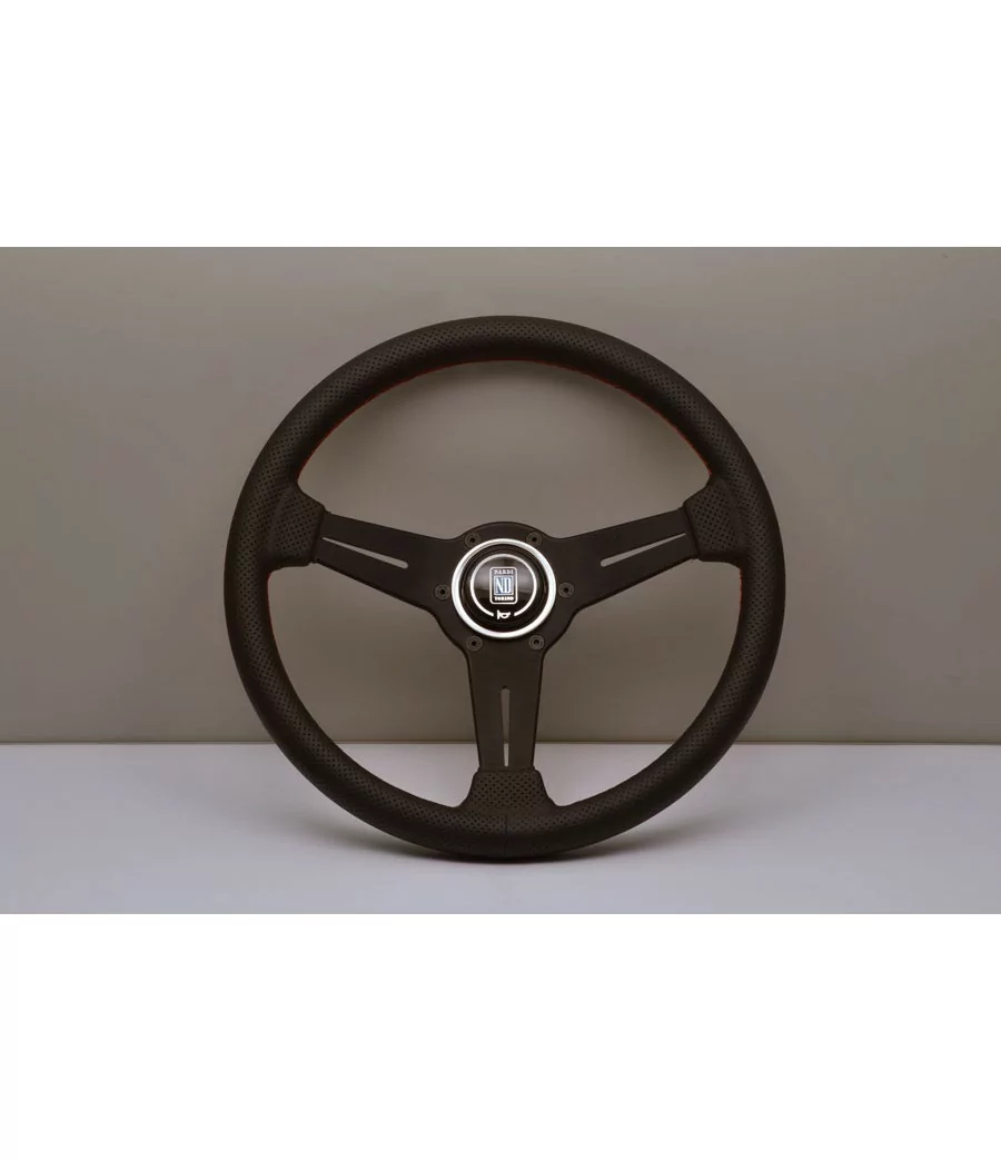 Volante Nardi Classic ND33 330 mm, Pelle Traforata Nera - 