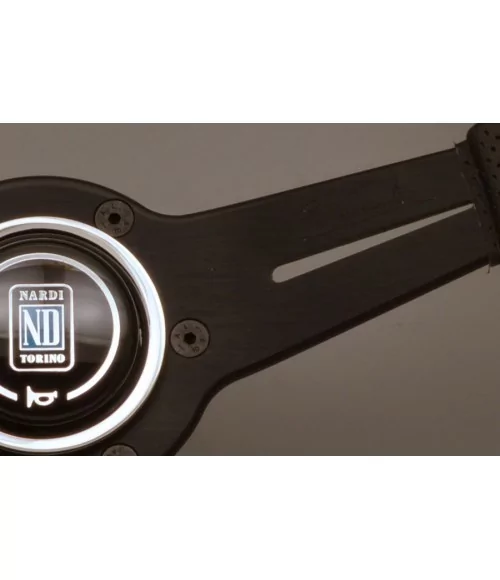 Volante Nardi Classic ND33 330 mm, Pelle Traforata Nera - 
