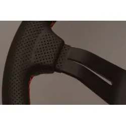 Volante Nardi Deep Corn 330 mm, Pelle Traforata Nera - 