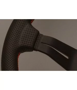 Volante Nardi Deep Corn 330 mm, Pelle Traforata Nera - 