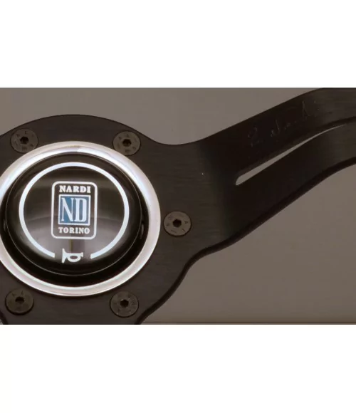 Volante Nardi Deep Corn 330 mm, Pelle Traforata Nera - 