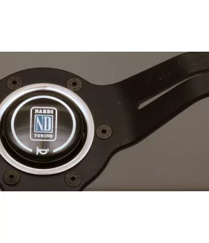Volante Nardi Deep Corn 330 mm, Pelle Traforata Nera - 