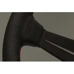 Volante Nardi Deep Corn 350 mm, Pelle Traforata Nera - 